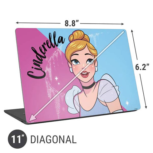 Disney Princess Cinderella Art Universal Laptop 11in (8.8 x 6.2in) Skin